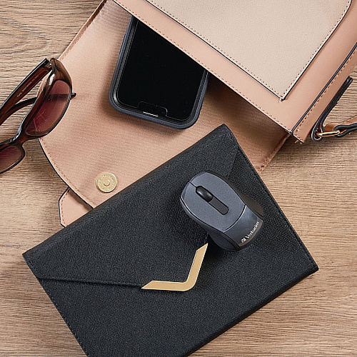 Verbatim Wireless Mini Travel Optical Mouse - Graphite Optical - Wireless - Radio Frequency - Graphite - USB - 1600 dpi - Scroll Wheel - 3 Button(s) - 1 Each (97470)