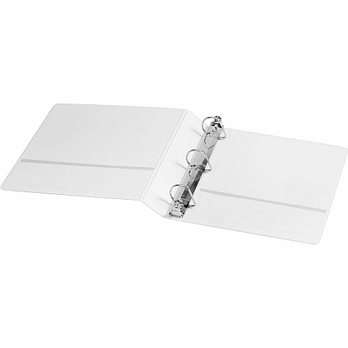 Cardinal Performer ClearVue Slant-D Ring Binder 1 1/2" Binder Capacity - Letter - 8 1/2" x 11" Sheet Size - 375 Sheet Capacity - 1 3/5" Spine Width - 3 x D-Ring Fastener(s) - 2 Inside Front & Back Pocket(s) - Vinyl - White - 1.18 lb - Label Hold (17400CB)