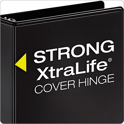Cardinal Performer ClearVue Slant-D Ring Binder 4" Binder Capacity - Letter - 8 1/2" x 11" Sheet Size - 835 Sheet Capacity - 3 3/5" Spine Width - 3 Ring(s) - Fastener(s): D-Ring - Pocket(s): 2, Inside Front & Back - Vinyl - Black - 2.14 lb - Lab (17811CB)