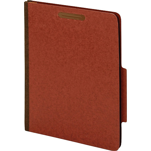 Pendaflex Letter Recycled Classification Folder 8 1/2" x 11" - 3 1/2" Expansion - 2 Fastener(s) - 2" for Folder, 1" for Divider - 3 Divider(s) - Pressboard, Tyvek - Red - 60% Recycled - 10 / Box (23865GW)