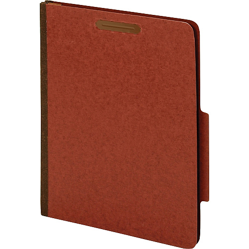 Pendaflex Letter Recycled Classification Folder 8 1/2" x 11" - 3 1/2" Expansion - 2 Fastener(s) - 2" for Folder, 1" for Divider - 3 Divider(s) - Pressboard, Tyvek - Red - 60% Recycled - 10 / Box (23865GW)