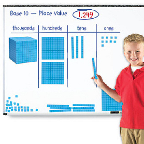 Learning Resources Giant Magnetic Base Ten Set 6-8 Year - 121 Pieces (LER6366)