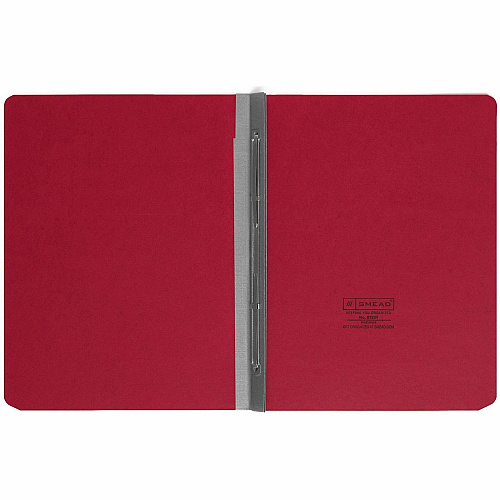 Smead Letter Recycled Fastener Folder 3" Folder Capacity - 8 1/2" x 11" - 3" Expansion - 1 Fastener(s) - 25 pt. - Pressboard - Bright Red - Metal Compressor, Hinged - 100% Paper Recycled - 1 Each (81251)