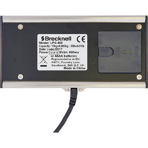 Brecknell Portable Shipping Scale 400 lb / 181 kg Maximum Weight Capacity - White (LPS400)
