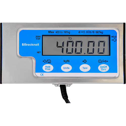 Brecknell Portable Shipping Scale 400 lb / 181 kg Maximum Weight Capacity - White (LPS400)