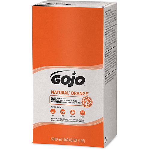 Gojo&reg; Natural Orange Pumice Hand Cleaner Citrus Scent - 1.32 gal - Oil Remover, Dirt Remover, Grease Remover, Soil Remover - Hand - White - Fast Acting - 1 Each (755602)