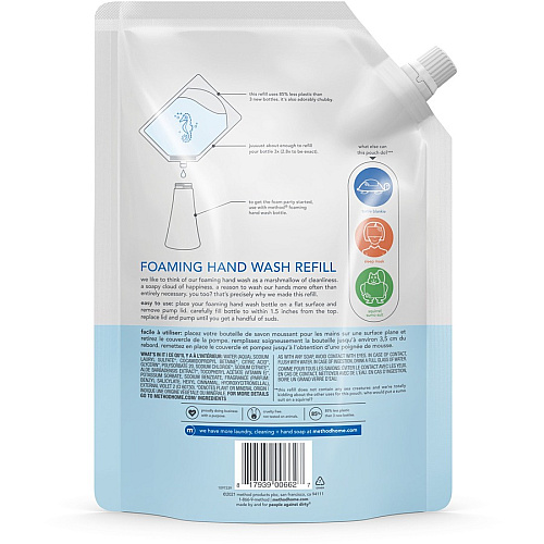 Method Foaming Hand Wash Refill, Sweet Water Scent, 28 oz (00662)