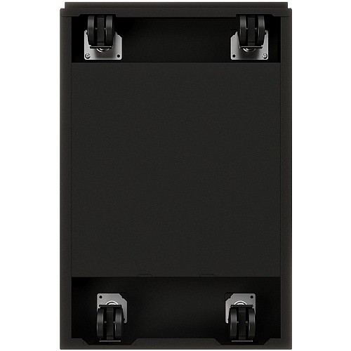 Lorell 23" Box/Box/File Mobile File Cabinet with Full-Width Pull 15" Width x 22.9" Depth x 27.8" Height - Letter - Vertical - Security Lock, Recessed Handle, Ball-bearing Suspension - Black - Steel - Recycled (LLR49527)