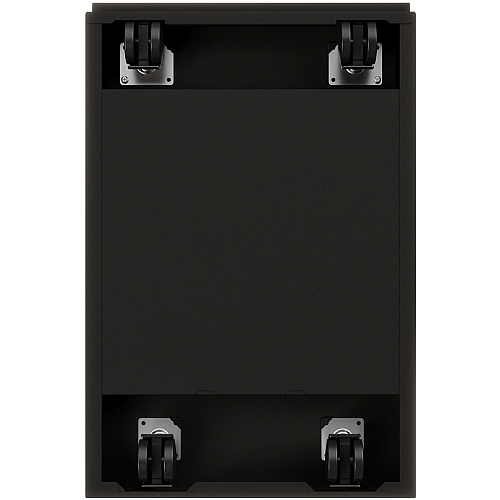 Lorell 23" Box/Box/File Mobile File Cabinet with Full-Width Pull 15" Width x 22.9" Depth x 27.8" Height - Letter - Vertical - Security Lock, Recessed Handle, Ball-bearing Suspension - Black - Steel - Recycled (LLR49527)