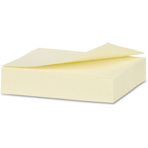 Business Source Yellow Adhesive Notes 1 7/8" Flag/Note Width x 1 3/8" Flag/Note Length - Rectangle - Unruled - Yellow - Self-adhesive, Removable - Recycled - 12 / Pack (BSN21459)