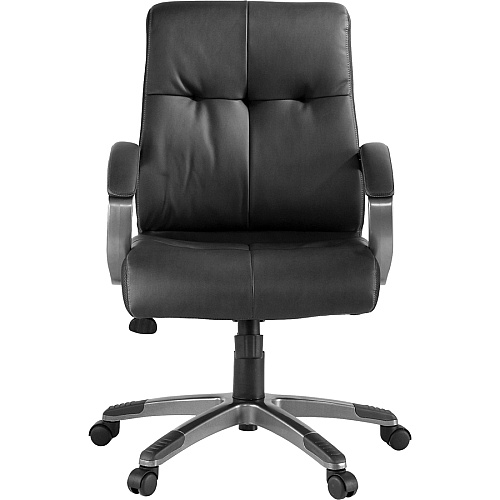 Lorell Low-back Executive Office Chair Black Seat Color - Leather Seat Material - 5-star Base - Black - 1 Each (LLR62622)