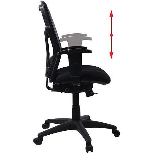 Lorell Executive Mesh High-back Swivel Chair Black Seat Color - Fabric Seat Material - Steel Frame Material - Black - 1 Each (LLR86205)