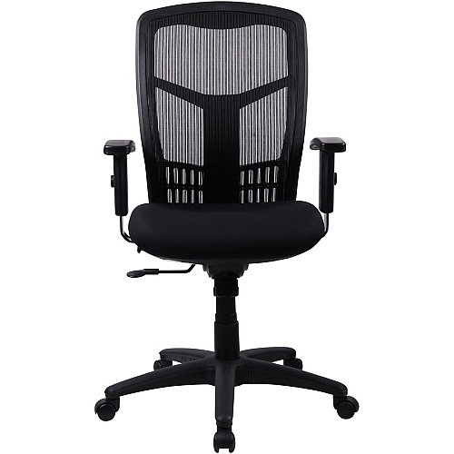 Lorell Executive Mesh High-back Swivel Chair Black Seat Color - Fabric Seat Material - Steel Frame Material - Black - 1 Each (LLR86205)