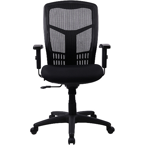Lorell Executive Mesh High-back Swivel Chair Black Seat Color - Fabric Seat Material - Steel Frame Material - Black - 1 Each (LLR86205)
