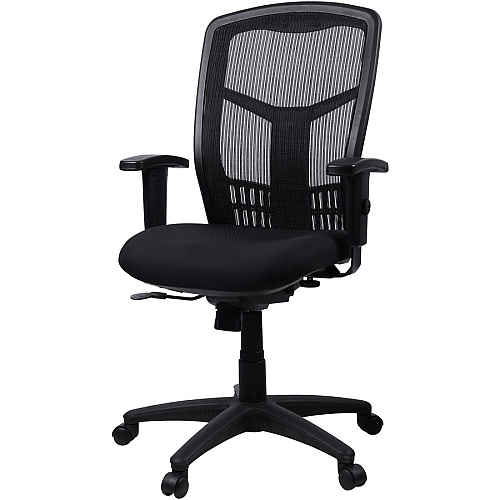 Lorell Executive Mesh High-back Swivel Chair Black Seat Color - Fabric Seat Material - Steel Frame Material - Black - 1 Each (LLR86205)