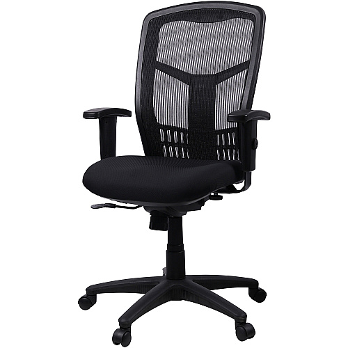 Lorell Executive Mesh High-back Swivel Chair Black Seat Color - Fabric Seat Material - Steel Frame Material - Black - 1 Each (LLR86205)