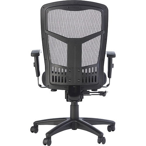 Lorell Executive Mesh High-back Swivel Chair Black Seat Color - Fabric Seat Material - Steel Frame Material - Black - 1 Each (LLR86205)