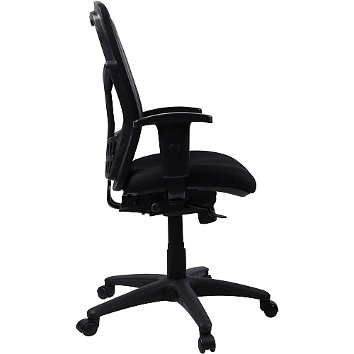 Lorell Executive Mesh High-back Swivel Chair Black Seat Color - Fabric Seat Material - Steel Frame Material - Black - 1 Each (LLR86205)