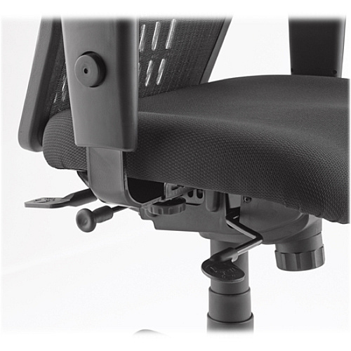 Lorell Executive Mesh High-back Swivel Chair Black Seat Color - Fabric Seat Material - Steel Frame Material - Black - 1 Each (LLR86205)