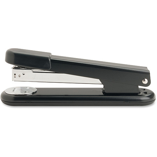 Business Source All-metal Full-strip Desktop Stapler Staples Upto 20 Sheet of 20lb Paper - Holds Upto 210 Staple - Full Strip - Staple Size: 0.25" - Black - Metal, Acrylonitrile Butadiene Styrene (ABS), Rubber - 1 Each (BSN62836)