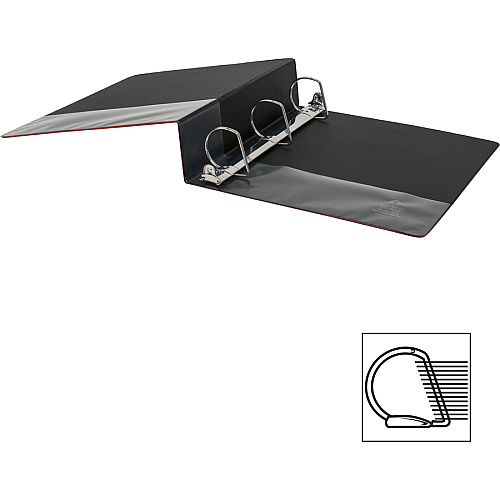 Business Source Slanted D-ring Binders 2" Binder Capacity - 3 Ring(s) - Fastener(s): D-Ring - Pocket(s): 2, Internal - Chipboard, Polypropylene - Red - PVC-free, Non-stick, Spine Label, Gap-free Ring, Non-glare, Heavy Duty, Open and Closed Trig (BSN33112)