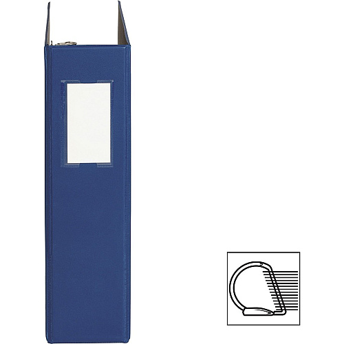 Business Source Slanted D-ring Binders 2" Binder Capacity - 3 Ring(s) - Fastener(s): D-Ring - Pocket(s): 2, Internal - Chipboard, Polypropylene - Red - PVC-free, Non-stick, Spine Label, Gap-free Ring, Non-glare, Heavy Duty, Open and Closed Trig (BSN33112)