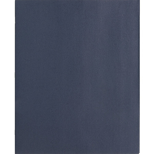 Business Source Letter Recycled Pocket Folder 8 1/2" x 11" - 100 Sheets Capacity - 3 x Prong Fastener(s) - 1/2" Fastener Capacity - 2 Inside Front & Back Pocket(s) - Leatherette - Dark Blue - 35% Recycled - 25 / Box (BSN78508)