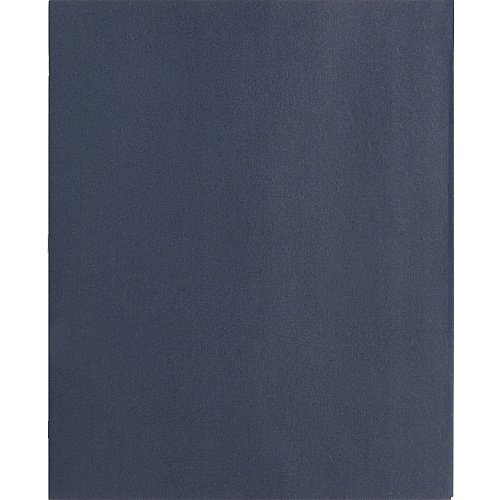 Business Source Letter Recycled Pocket Folder 8 1/2" x 11" - 100 Sheets Capacity - 3 x Prong Fastener(s) - 1/2" Fastener Capacity - 2 Inside Front & Back Pocket(s) - Leatherette - Dark Blue - 35% Recycled - 25 / Box (BSN78508)