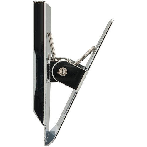 Business Source Nickel Plated Magnetic Clips 1.5" Length - Chrome - Metal - 1 Each (BSN37512)
