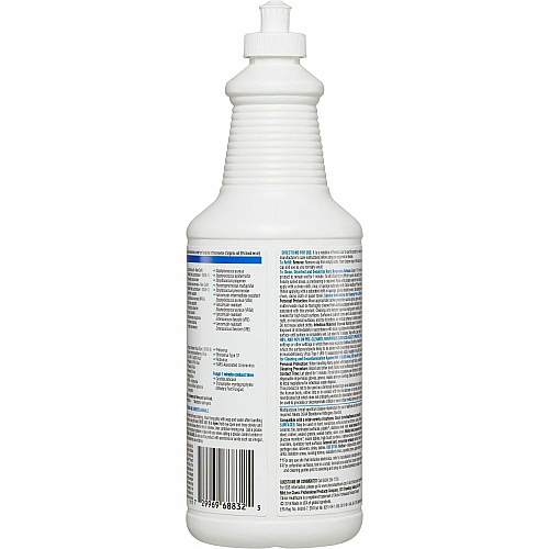Clorox Healthcare Pull-Top Bleach Germicidal Cleaner For Hard Surface, Nonporous Surface - Ready-To-Use - 32 fl oz (1 quart) - Disinfectant, Anti-corrosive - White - 1 Each (68832)
