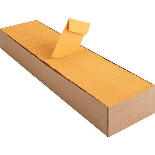 Business Source Small Coin Kraft Envelopes Coin - #1 - 2 1/4" Width x 3 1/2" Length - 20 lb - Gummed - Brown Kraft - Kraft - 500 / Box (BSN04440)