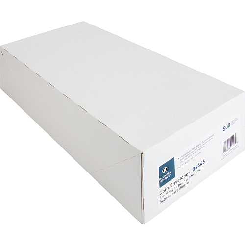 Business Source Little Coin No. 7 Kraft Envelopes Coin - #7 - 3 1/2" Width x 6 1/2" Length - 28 lb - Gummed - Brown Kraft - Kraft - 500 / Box (BSN04446)