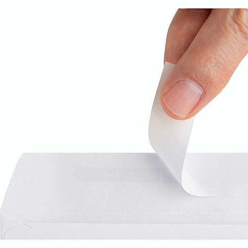Business Source Plain Peel/Seal Business Envelopes Business - #10 - 9 1/2" Width x 4 1/8" Length - 24 lb - Peel & Seal - White - Wove - 500 / Box (BSN04646)