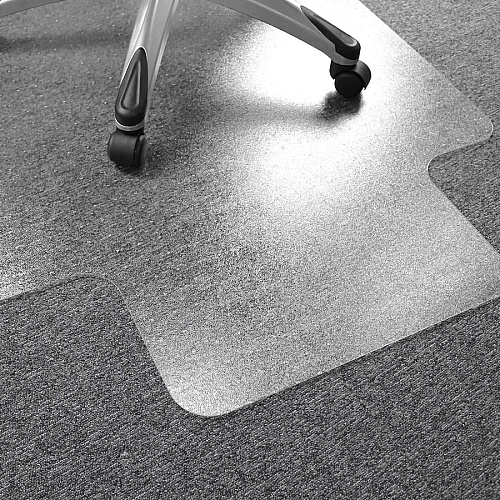 Cleartex Ultimat Ultimat&reg; Polycarbonate Lipped Chair Mat for Carpets over 1/2" - 35" x 47" Carpeted Floor, Floor, Home, Office, Carpet - 47" Length x 35" Width x 0.110" Depth x 0.110" Thickness - Lip Size 10" Length x 20" Width - Lipped - P (118927LR)