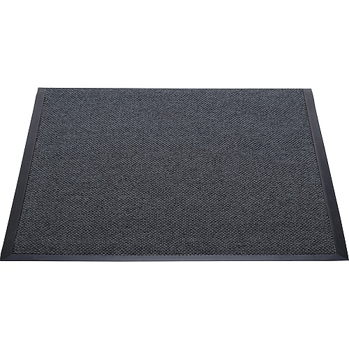 Genuine Joe Ultraguard Berber Heavy Traffic Mat Hard Floor, Indoor, Outdoor - 60" Length x 36" Width - Rubber - Charcoal Black - 1 Each (GJO02402)