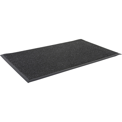 Genuine Joe Ultraguard Berber Heavy Traffic Mat Hard Floor, Indoor, Outdoor - 60" Length x 36" Width - Rubber - Charcoal Black - 1 Each (GJO02402)