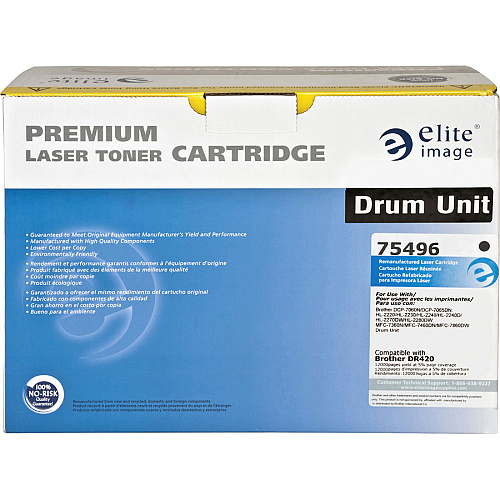 Elite Image Remanufactured Drum Cartridge Alternative For Brother DR420 Laser Print Technology - 12000 - Black - 1 Each (75496)