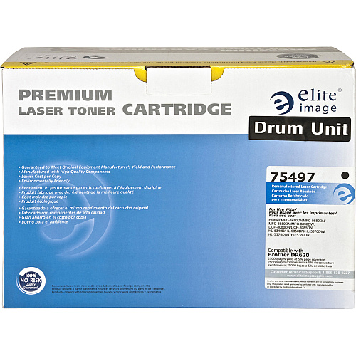 Elite Image Remanufactured Drum Cartridge Alternative For Brother DR620 Laser Print Technology - 25000 - Black - 1 Each (75497)