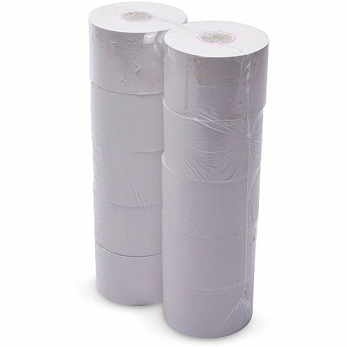 Business Source 1-Ply 155' Adding Machine Paper Rolls 1 3/4" x 155 ft - Sustainable Forestry Initiative (SFI) - Lint-free - White - 10 / Pack (BSN31826)