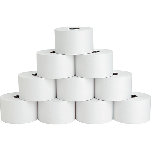 Business Source 1-Ply 155' Adding Machine Paper Rolls 1 3/4" x 155 ft - Sustainable Forestry Initiative (SFI) - Lint-free - White - 10 / Pack (BSN31826)