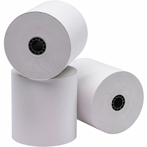 Business Source 1-Ply Pack Adding Machine Rolls 3" x 165 ft - Sustainable Forestry Initiative (SFI) - Lint-free - White - 12 / Pack (BSN31827)