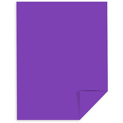Astrobrights Color Paper - Grape Letter - 8 1/2" x 11" - 24 lb Basis Weight - Acid-free, Lignin-free - Gravity Grape (Purple) - 500 / Ream (21961)