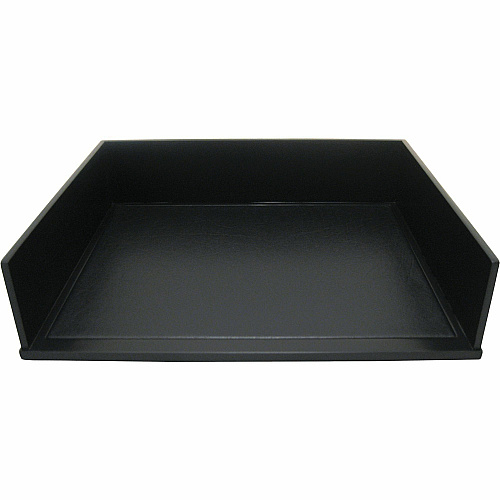 Victor 1154-5 Midnight Black Stacking Letter Tray