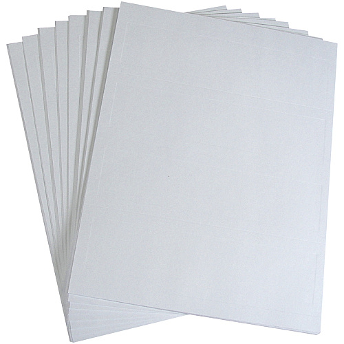 C-Line Embossed Cardstock Name Tents Letter - 8 1/2" x 11" - White - 100 / Box (87587)