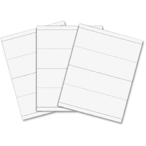 C-Line Embossed Cardstock Name Tents Letter - 8 1/2" x 11" - White - 100 / Box (87587)