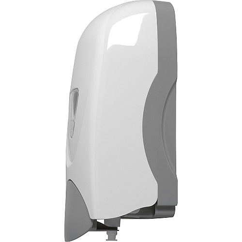 Genuine Joe Foam-Eeze Foam Soap Dispenser Manual - 1.06 quart Capacity - Refillable, Site Window, Durable - Gray, White - 1 Each (GJO08950)