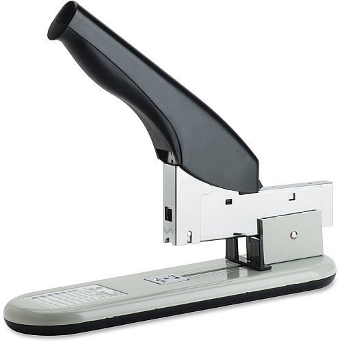 Business Source Heavy-duty Stapler Staples Upto 220 Sheet - Staple Size: 0.25" , 0.31" , 0.38" , 0.50" , 0.56" , 0.63" , 0.75" , 0.81" , 0.88" , 0.94" - 2" Throat Depth - Black, Putty - Rubber, Steel - 1 Each (BSN62825)