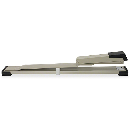 Business Source Long Reach Stapler Staples Upto 20 Sheet of 20lb Paper - Holds Upto 210 Staple - Full Strip - Staple Size: 0.25" - 12" Throat Depth - Putty, Gray, Black - 1 Each (BSN62827)