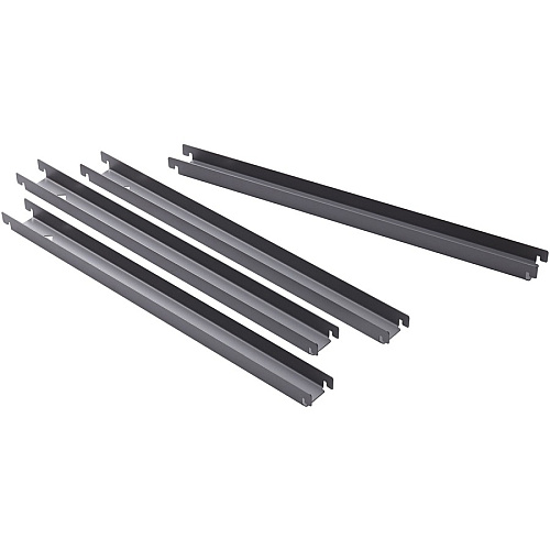 Lorell Lateral File Front-to-back Rail Kit Gray - 4 / Box (LLR60565)