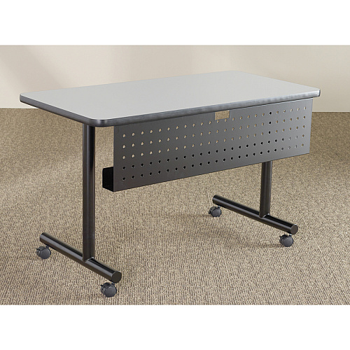 Lorell 48" Training Table Modesty Panel 42" Width x 3" Depth x 10" Height - Steel - Black - 1 Each (LLR60684)